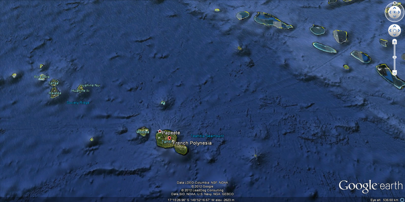 Polynesie Francaise terre carte